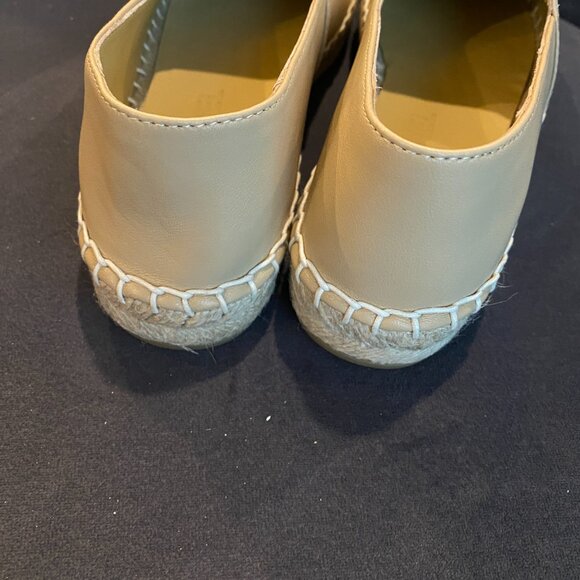 Chanel Beige/Black Lambskin Espadrilles - Picture 5 of 8